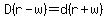 D%28r-w%29=d%28r%2Bw%29