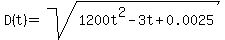 D%28t%29=sqrt%281200t%5E2-3t%2B0.0025%29
