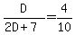 D%2F%282D%2B7%29+=+4%2F10