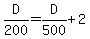 D%2F200+=+D%2F500+%2B+2