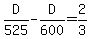 D%2F525+-+D%2F600+=+2%2F3