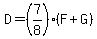 D=%287%2F8%29%28F%2BG%29