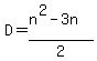 D=%28n%5E2-3n%29%2F2