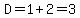D=1%2B2=3