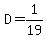 D=1%2F19
