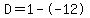D=1--12