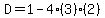 D=1-4%283%29%282%29
