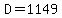 D=1149