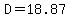 D=18.87