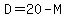 D=20-M