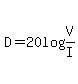 D=20log%28V%2FI%29