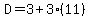 D=3%2B3%2811%29