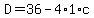 D=36-4%2A1%2Ac
