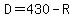 \"D=430-R\"