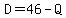 D=46-Q