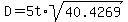 D=5t%2Asqrt%2840.4269%29