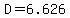D=6.626
