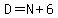 D=N%2B6