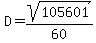 D=sqrt%28105601%29%2F60