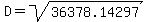 D=sqrt%2836378.14297%29