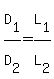 D%5B1%5D%2FD%5B2%5D=L%5B1%5D%2FL%5B2%5D