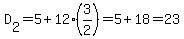 D%5B2%5D=5%2B12%2A%283%2F2%29=5%2B18=23
