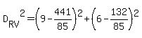 D%5BRV%5D%5E2=%289-441%2F85%29%5E2%2B%286-132%2F85%29%5E2