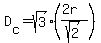 D%5Bc%5D=sqrt%283%29%28%282r%29%2Fsqrt%282%29%29