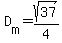 D%5Bm%5D=sqrt%2837%29%2F4