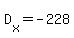 D%5Bx%5D=-228
