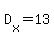 D%5Bx%5D=13