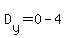 D%5By%5D+=+0+-+4