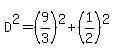 D%5E2=%289%2F3%29%5E2%2B%281%2F2%29%5E2
