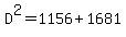 D%5E2=1156%2B1681