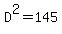D%5E2=145