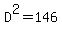 D%5E2=146