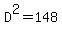 D%5E2=148