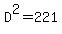 D%5E2=221