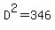 D%5E2=346