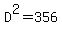 D%5E2=356