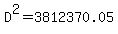 D%5E2=3812370.05