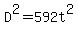 D%5E2=592t%5E2
