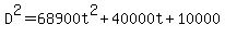 D%5E2=68900t%5E2%2B40000t%2B10000