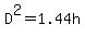 D%5E2+=+1.44h