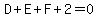 D+%2B+E+%2B+F%2B+2+=+0