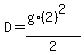 D+=+%28g%2A%282%29%5E2%29%2F2