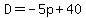 D+=+-5p%2B40