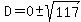 D+=+0+%2B-+sqrt%28117%29+