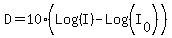 D+=+10%28Log%28I%29-Log%28I%5B0%5D%29%29