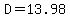 D+=+13.98